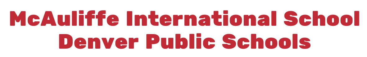 McAuliffe International School, Denver Public School logo